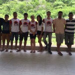 Membros do PET Química UFC no ENCEPET 2017. Da esquerda para a direita: Luiz Thiago Vasconcelos da Silva, João Vyctor Lima Barbosa, Carlos José Alves da Silva Filho, Gabriel Medeiros Nobre, Maria Évilyn Paiva Albuquerque, Luiza Vitória Silva de Sousa, João Pedro Bessa de Souza, Damodara Barbosa Vieira Texeira, Matheus dos Santos Silva.