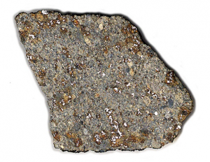 Figura 3: Meteorito rochoso Fonte: infoescola