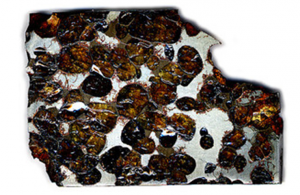 Figura 4: meteorito rochoso-ferroso Fonte: infoescola